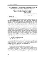 Ý THỨC CHÍNH TRỊ VÀ VẤN ĐỀ BỒI DƯỠNG Ý THỨC CHÍNH TRỊ CHO HỌC SINH TRUNG HỌC PHỔ THÔNG HIỆN NAY THÔNG QUA VIỆC DẠY PHẦN CÔNG DÂN VỚI CÁC VẤN ĐỀ CHÍNH TRỊ  XÃ HỘI