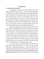 (TÓM TẮT LUẬN ÁN TIẾN SĨ KINH TẾ) NÂNG CAO HIỆU QUẢ KINH DOANH CỦA NGÂN HÀNG THƯƠNG MẠI CỔ PHẦN KỸ THƯƠNG VIỆT NAM