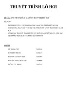 Tiểu luận các phương pháp giảm tổn thất nhiệt lò hơi 