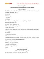 Câu hỏi trắc nghiệm Ngữ văn lớp 10: Ca dao than thân, yêu thương, tình nghĩa và Ca dao hài hước