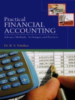 Practical financial accounting advance methods techiques and practices dr vataliya
