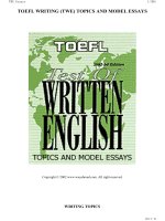 Toefl writing english 700 essays