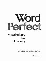 Word perfect vocabulary for fluency