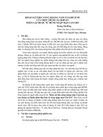 KHẢO SÁT KHẢ NĂNG KHÁNG NẤM FUSARIUM SP. CỦA MỘT CHỦNG XẠ KHUẨN PHÂN LẬP ĐƯỢC TỪ RỪNG NGẬP MẶN CẦN GIỜ