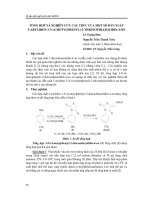 TỔNG HỢP VÀ NGHIÊN CỨU CẤU TRÚC CỦA MỘT SỐ DẪN XUẤT 5ARYLIĐEN3N(4METYLPHENYL)2THIOXOTHIAZOLIĐIN4ON