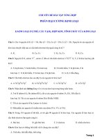 ĐẠI CƯƠNG KIM LOẠI hóa học lớp 12