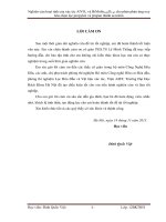 Nghiên cứu hoạt tính của xúc tác AlVOx và bimosn0 06o4 62 cho phản ứng oxy hóa chọn lọc propylen và propan thành acrolein 