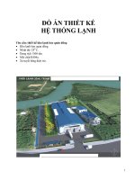 Khóa luận thiết kế kho lạnh 1500 tấn sử dụng môi chất r404a 