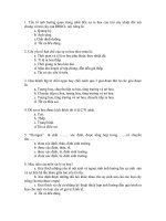 trắc nghiệm và đáp án xử lý ra hoa