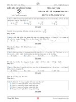 Giải chi tiết đề thi ĐH môn Vật Lí 2007 đến 2016 và đề thi minh họa 2017