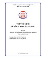 Khảo sát độ chính xác đo độ cao bằng công nghệ GPS khu vực hải phòng