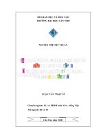 Luận văn vận dụng phương pháp dạy học hợp tác vào dạy ngữ văn lớp 10 ở trường THPT chuyên lý tự trọng thành phố cần thơ 