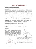 HD Giải 6 bài toán dựng hình