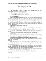 SKKN rèn luyện kĩ năng viết bài nghị luận tác phẩm văn học cho học sinh lớp 9