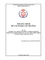 Nghiên cứu khảo sát động cơ đồng bộ kích thích nam châm vĩnh cửu và cấu trúc điều khiển sử dụng phần mềm matlab
