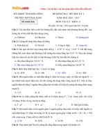 Đề kiểm tra 1 tiết học kì 1 môn Vật lý lớp 11 trường THPT Đăk Song, Đăk Nông năm học 2016 - 2017