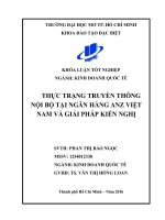 thực trạng truyền thông nội bộ tại ngân hàng anz việt nam và giải pháp kiến nghị 