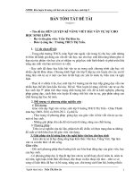 SKKN rèn luyện kĩ năng viết bài văn tự sự cho học sinh lớp 9 