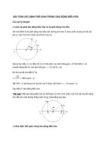 BÀI TOÁN xác ĐỊNH THỜI GIAN TRONG DAO ĐỘNG điều hòa