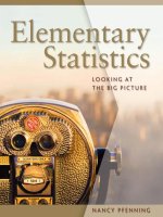 Elementary statistics looking at the big picture part 1 