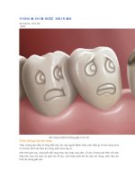 VI KHUẨN CHỮA được sâu RĂNG 