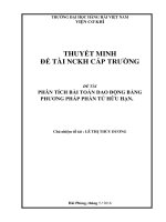Phân tích bài toán dao động bằng phương pháp phần tử hữu hạn