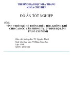 Tính thiết kế hệ thống điều hòa không khí cho cao ốc văn phòng tại 27 đinh bộ lĩnh TP Hồ Chí Minh