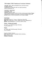 Reading and vocabulary workbook (TOEFL)