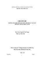 SKKN hướng dẫn học sinh sử dụng đồ dùng vật lí ở trường trung học cơ sở 