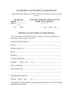 Mẫu hợp đồng làm việc không xác định thời hạn dành cho công chức