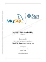 MySql High Availability Class Part 1
