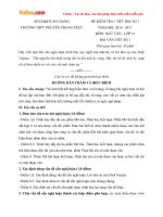 Đề kiểm tra 1 tiết học kì 1 môn Ngữ văn lớp 12 trường THPT Nguyễn Trung Trực, An Giang năm học 2016 - 2017