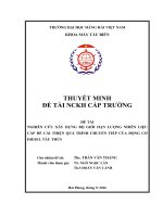 Nghiên cứu xây dựng bộ giới hạn lượng nhiên liệu cấp để cải thiện quá trình chuyển tiếp của động cơ Diesel tàu thủy