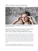 Hiểu và quản lý cảm xúc bản thân 