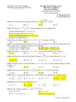 Đề thi thử thpt quốc gia 2017 môn toán lần 2 trường thpt trần hưng đạo   TPHCM 