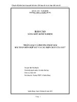 SKKN phân loại và phương pháp giải bài toán hỗn hợp sắt và các hợp chất của sắt 
