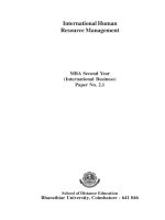 MBA book international human resource management