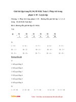 Giải bài tập trang 83, 84, 85 SGK Toán 1: Phép trừ trong phạm vi 10 - Luyện tập