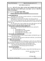 SKKN rèn kĩ năng thực hành thí nghiệm phần điện học cho học sinh thông qua dạy và học vật lí 9 