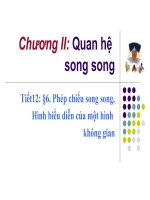 Chuong II  bai 5 phep chieu song song hinh bieu dien cua mot hinh khong gian (1)
