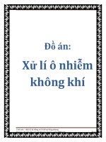 Khóa luận Xử lí ô nhiễm không khí