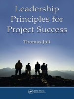 Leadership principles for project success thomas juli