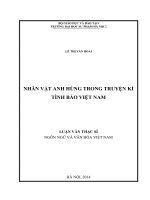 Nhân vật anh hùng trong truyện kí tình báo Việt Nam