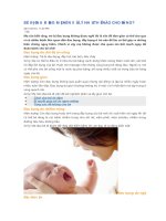 BÉ bị ĐAU BỤNG mẹ nên xử lý NHƯ THẾ nào CHO ĐÚNG 