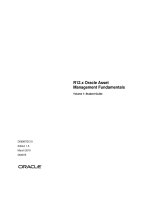 R12 x Oracle Asset Management Fundamentals Student Guide Vol 1