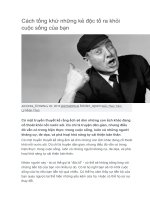 Cách tống khứ những kẻ độc tố ra khỏi cuộc sống của bạn 