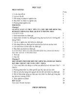 Khóa luận một số biện pháp đổi mới việc kiểm tra, đánh giá trong dạy học lịch sử việt nam ( lớp 7 – THCS ) 