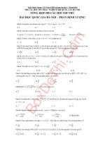 500 câu hỏi trắc nghiệm môn toán ôn thi đại học QGHN có đáp án