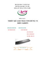 Tiểu luận thiết kế led trái tim dùng vi điều khiển