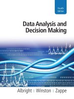 Data analysis and decision making 4th edition